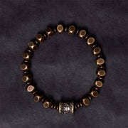 Buddha Stones "Wishing You Balance and Strength" Brass Amulet Bracelet Includes Gift Message Card - image 4