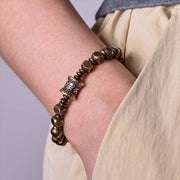 Buddha Stones "Wishing You Balance and Strength" Brass Amulet Bracelet Includes Gift Message Card - image 15