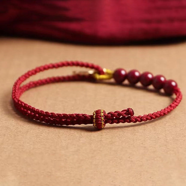 FREE Today: Faith and Connection Cinnabar Fu Character Beads Red String Handmade Braided Bracelet FREE FREE 3