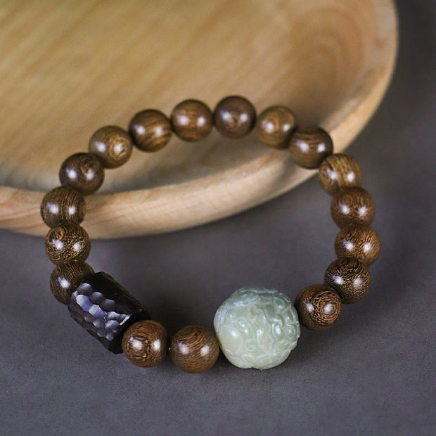 FREE Today: Calm Healing Sandalwood Bodhi Seed PiXiu Ebony Wood Bead Bracelet FREE FREE 4