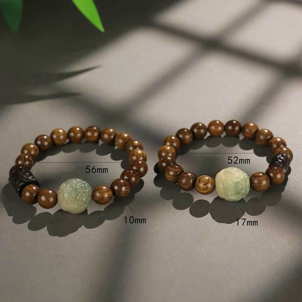 FREE Today: Calm Healing Sandalwood Bodhi Seed PiXiu Ebony Wood Bead Bracelet FREE FREE 10