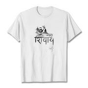 Buddha Stones OM NAMAH SHIVAYA Mountain Cotton Tee T-shirt T-Shirts BS White 2XL