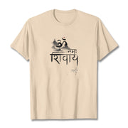 Buddha Stones OM NAMAH SHIVAYA Mountain Cotton Tee T-shirt T-Shirts BS Bisque 2XL