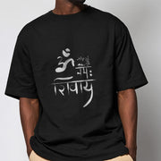 Buddha Stones OM NAMAH SHIVAYA Crane Bamboo Cotton Tee T-shirt