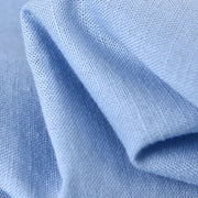 Buddha Stones Men's Long Sleeve Stand Collar With Pocket Pure Color Casual Cotton Linen Shirt - image 18