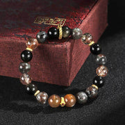 Buddha Stones Sun Stone Lava Rock Positive Bracelet Bracelet BS 2