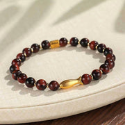 Buddha Stones Tiger Eye Koi Fish Courage Bracelet