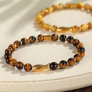 Buddha Stones Tiger Eye Koi Fish Courage Bracelet