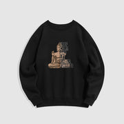 Buddha Stones KEEP CALM AND LET KARMA FINISH IT Fleece Lined Polyester Sweatshirt