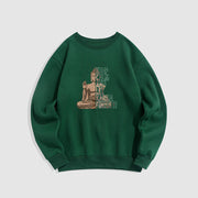 Buddha Stones KEEP CALM AND LET KARMA FINISH IT Fleece Lined Polyester Sweatshirt