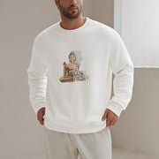 Buddha Stones KEEP CALM AND LET KARMA FINISH IT Fleece Lined Polyester Sweatshirt