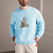 Buddha Stones KEEP CALM AND LET KARMA FINISH IT Fleece Lined Polyester Sweatshirt