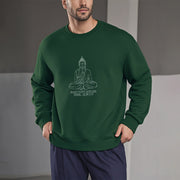 Buddha Stones Positivity Always Wins Fleece Lined Polyester Sweatshirt