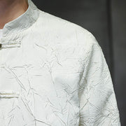 Buddha Stones Tang Suit Casual Frog-button Long Sleeve Nylon Men's Jacket Shirt Clothing (Extra 30% Off | USE CODE: FS30) - image 11