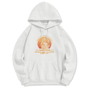 Buddha Stones Never Stop Believing In Hope Buddha Polyester Hoodie