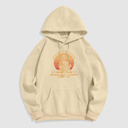 Buddha Stones Never Stop Believing In Hope Buddha Polyester Fleece Lined Hoodie