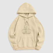 Buddha Stones Positivity Always Wins Always Buddha Polyester Fleece Lined Hoodie