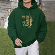 Buddha Stones Everything Is Created Twice First In The Mind And Then In Reality Buddha Polyester Fleece Lined Hoodie