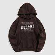 Buddha Stones Form Is No Other Than Emptiness Fleece Lined Polyester Hoodie