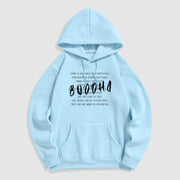 Buddha Stones Form Is No Other Than Emptiness Fleece Lined Polyester Hoodie