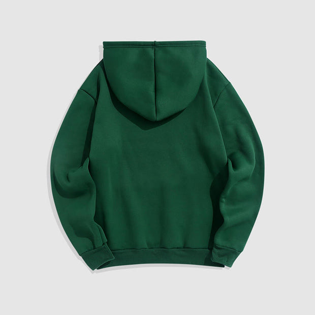 Buddha Stones Aura Green Buddha Fleece Lined Polyester Hoodie