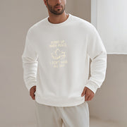 Buddha Stones HURRY UP INNER PEACE Round Neck Sweatshirt