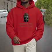 Buddha Stones How People Treat You Is Their Karma Buddha Polyester Fleece Lined Hoodie