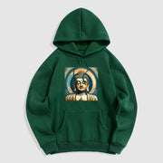 Buddha Stones Aura Golden Buddha Fleece Lined Polyester Hoodie