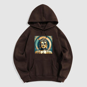 Buddha Stones Aura Golden Buddha Fleece Lined Polyester Hoodie