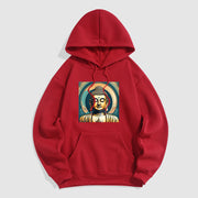 Buddha Stones Aura Golden Buddha Fleece Lined Polyester Hoodie