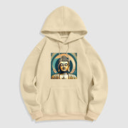 Buddha Stones Aura Golden Buddha Fleece Lined Polyester Hoodie