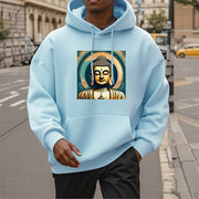 Buddha Stones Aura Golden Buddha Fleece Lined Polyester Hoodie