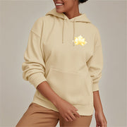 Buddha Stones Lotus I Am Trying To Be Better Fleece Lined Polyester Hoodie