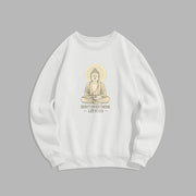 Buddha Stones DON'T OVERTHINK Fleece Lined Round Neck Sweatshirt