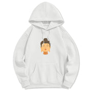 Buddha Stones Blessed Meditation Buddha Fleece Lined Polyester Hoodie