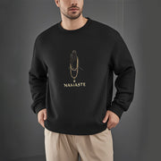 Buddha Stones Cotton NAMASTE Round Neck Sweatshirt