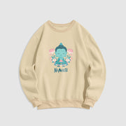 Buddha Stones NAMASTE Cotton Round Neck Fleece Lined Sweatshirt