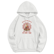 Buddha Stones I'm Not Perfect But At Least I'm Not Fake Buddha Polyester Fleece Lined Hoodie