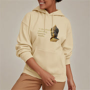 Buddha Stones A Disciplined Mind Brings Happiness Fleece Lined Polyester Hoodie