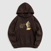 Buddha Stones A Disciplined Mind Brings Happiness Fleece Lined Polyester Hoodie