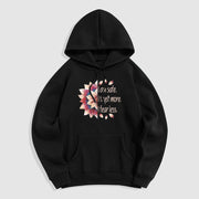 Buddha Stones I Am Safe I Trust More I Fear Less Lotus Polyester Hoodie