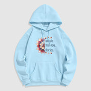 Buddha Stones I Am Safe I Trust More I Fear Less Lotus Polyester Fleece Lined Hoodie