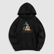 Buddha Stones NAMASTE Meditation Buddha Polyester Hoodie