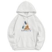 Buddha Stones NAMASTE Meditation Buddha Polyester Hoodie