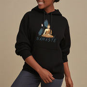 Buddha Stones NAMASTE Meditation Buddha Polyester Hoodie