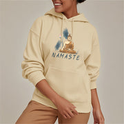 Buddha Stones NAMASTE Meditation Buddha Polyester Hoodie