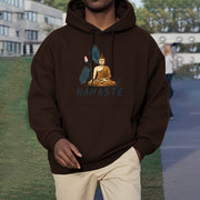 Buddha Stones NAMASTE Meditation Buddha Polyester Hoodie