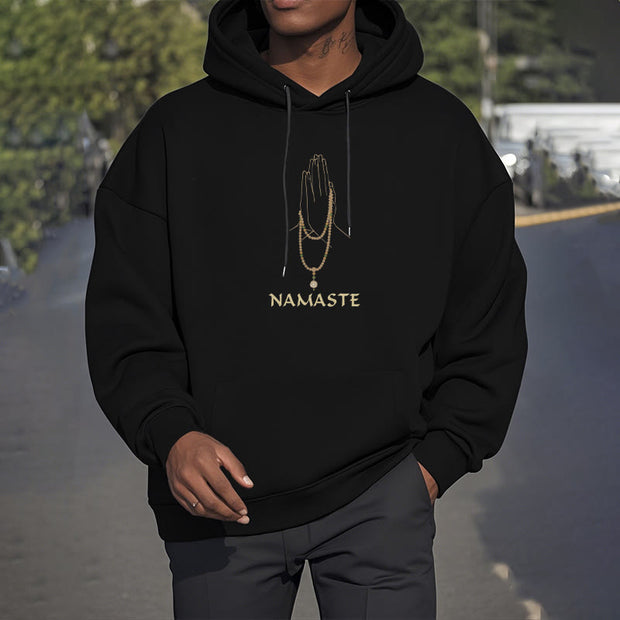 Buddha Stones NAMASTE Polyester Hoodie