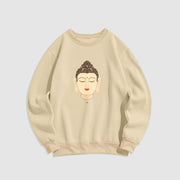 Buddha Stones Laughing Buddha Fleece Lined Polyester Sweatshirt