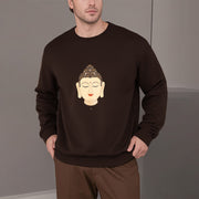 Buddha Stones Laughing Buddha Fleece Lined Polyester Sweatshirt